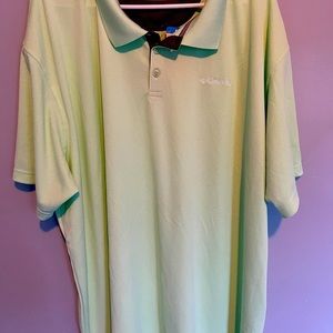 Columbia NWT Omni-Wick Short‎ Sleeve Golf Polo Shirt Green, Size 4XL